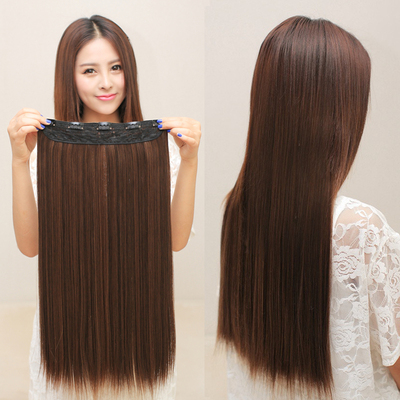 taobao agent Wig female picking film, a piece of hair, a U -shaped wig, simulation hair, straight hair, invisible no trace long straight hair