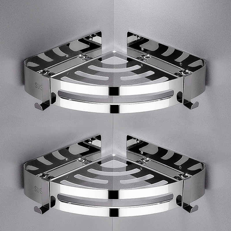 Bathroom toilet toilet toilet toilet toilet 304 stainless steel triangle wall hanging to include punch-free toilet