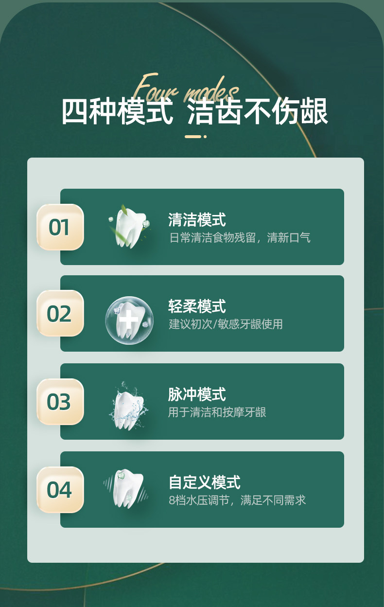 博皓 电动冲牙器 水牙线 图4