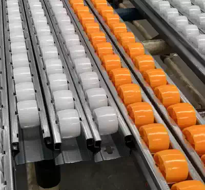 Sheet metal flow bar 40 sheet metal slide rail flow bar special storage shelf unpowered slide rail PE roller