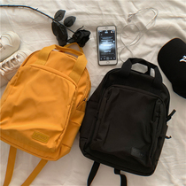 ins Japanese Harajuku ancient sense girl school bag Hong Kong style retro simple all-match solid color backpack student backpack