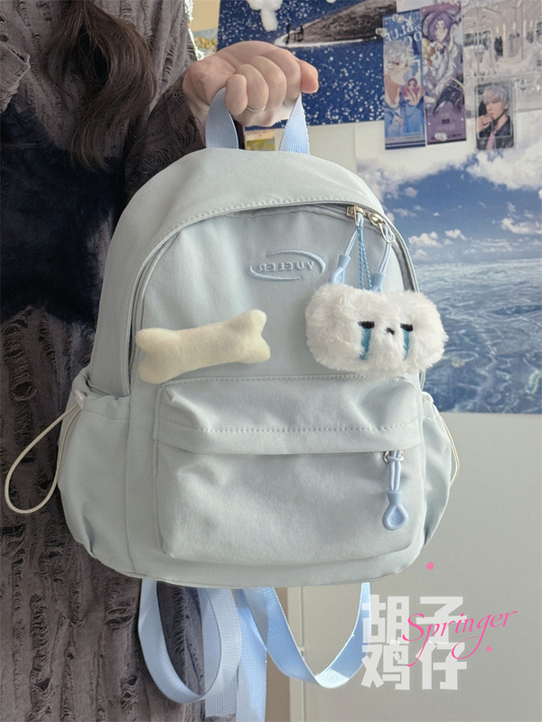 Solid Color Versatile Small Backpack for Girls, Korean Style, Mini Backpack for Students, High Appearance Value, Simple and Casual Mini Backpack
