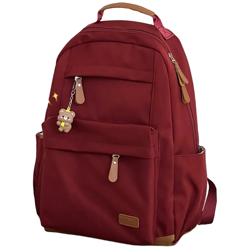 Красный рюкзак, сумка на одно плечо, японская сумка через плечо, ноутбук для путешествий, ранец для школьников