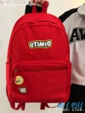 Красный ранец, вместительная и большая сумка через плечо, японский универсальный рюкзак для путешествий, в корейском стиле, для средней школы
