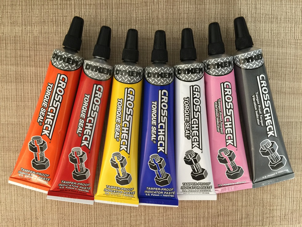 New packaging DYKEM CROSS-CHECK bolt torque tag tag rubber anti - tamper verification