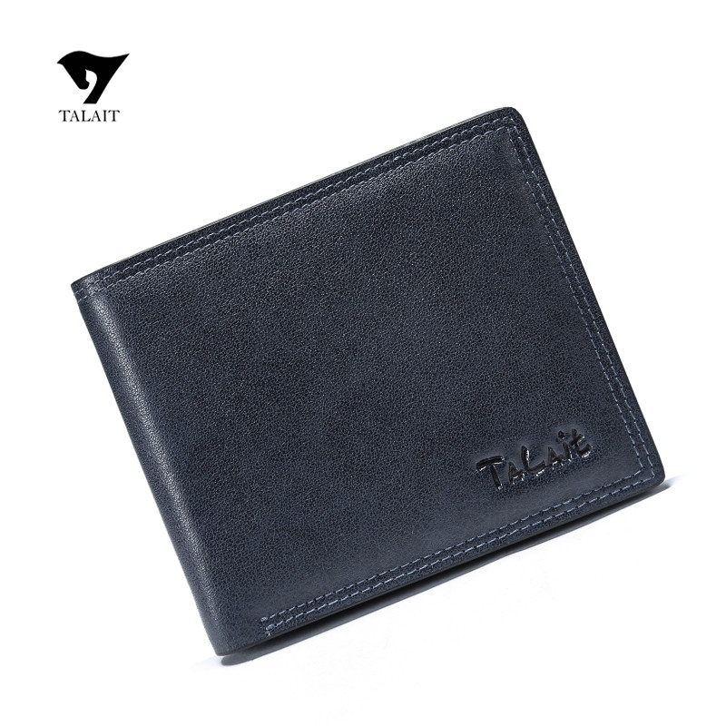 2022 New Featured Men's Leather Short Men's Money Clipper Youth Driving License Claimer