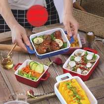 angular baking ceramic microwave oven special dish dish bowl