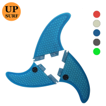 UPSURF surf tail rudder Double Tabs 2 solid color glass fiber fin honeycomb tail fin surfboard fin