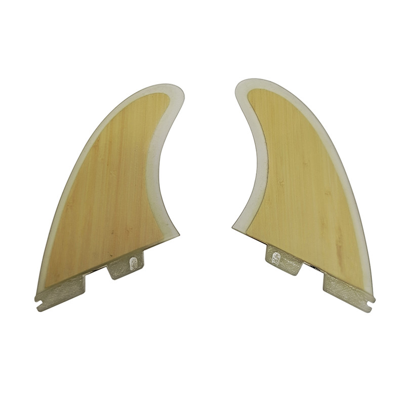Honeycomb tail rudder surfing glass fiber bamboo skin surfing tail fin TF two-piece surfboard fin DOUBLE taps 2