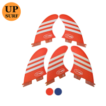 UPSURF honeycomb glass fiber tail rudder five-piece fin surf striped surf tail fin UK2 1
