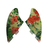 UPSURF glass fiber surfboard tail rudder surfboard fin tail fin Double Tabs 2 florin fins K2