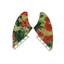 Glass fiber fin two sets of flowers cloth tail rudder surfboard fin surfboard fish fin K2 tail fin tap