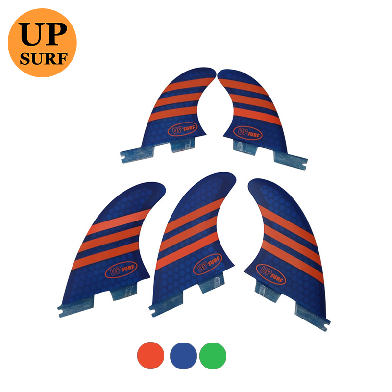 UPSURF professional surfing tail rudder M GL fiberglass honeycomb tail fins fins surfing accessories five-piece set of surfing tail fins