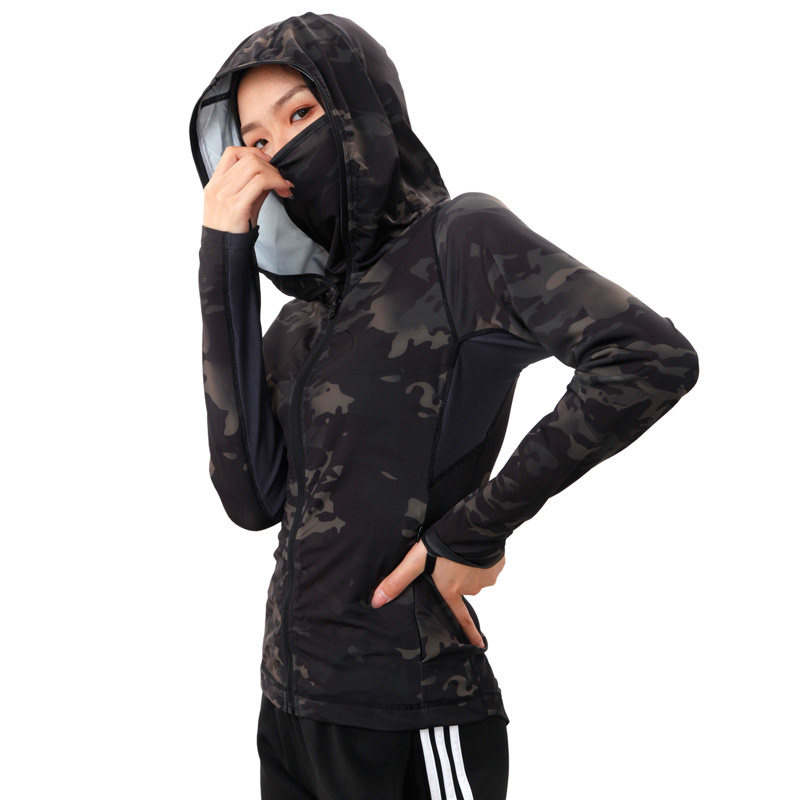 Chief Ninja Hooded Sweatshirt Long Sleeve Tactical T-shirt Neutral Outdoor Climbing Riding for Casual Limber Hooded Sweatshirt Woman