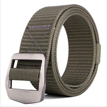Instructor Clothes Belt Outdoor Pure Nylon Girdle Sports Canvas Belt Casual Anti-Allergy Breathable Tactical Belt