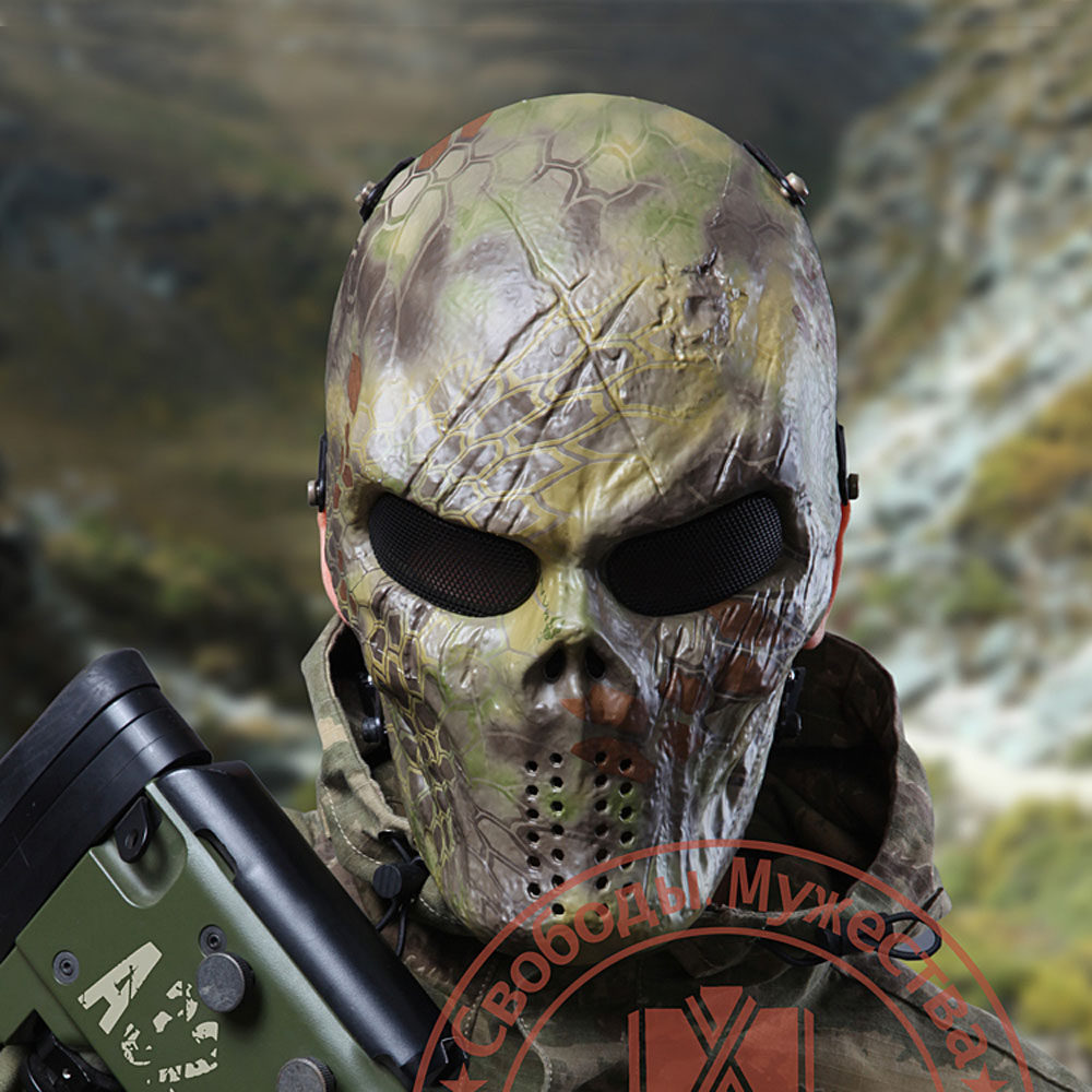 Chief python skull tactical mask full face protection personality outdoor reality game water absorption bullet protection mask
