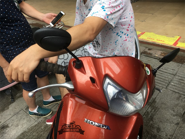 Đài Loan Thiên niên kỷ rùa xe máy gương chiếu hậu mini gương điện xe tay ga gương sửa đổi các loại gương xe máy