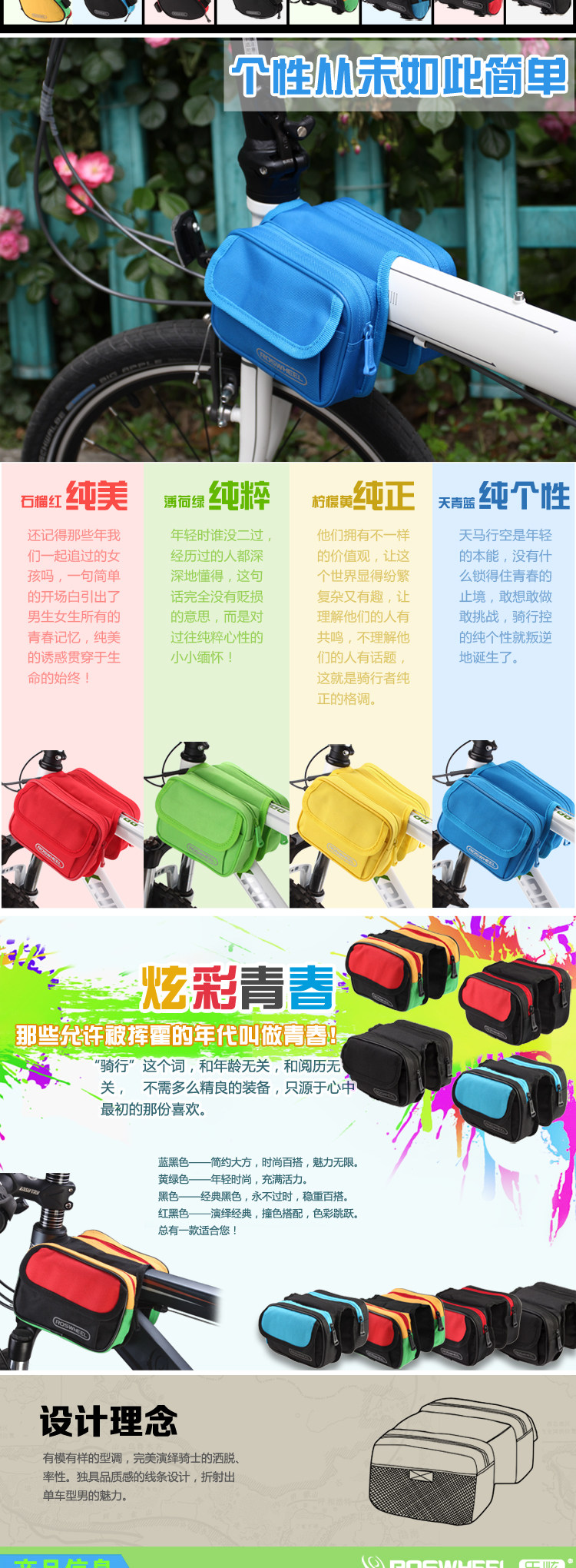 Sacoche pour vélo ROSWHEEL - Ref 2231646 Image 8