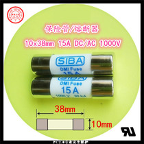 Fuse 10x 38mm 15A DC AC 1000V quick fuse fuse tube fuse core