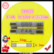 Fuse F4A H500V 189020 6 3x32mm High quality fuse tube melt core