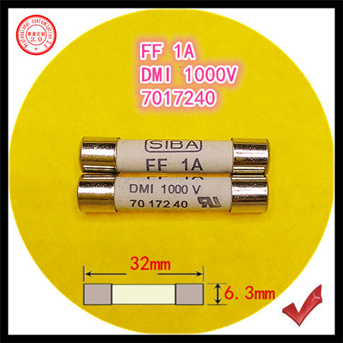 Universal meter fuse 6 3x32mm FF 1A DMI 1000V 7017240 Ceramic fuse tube