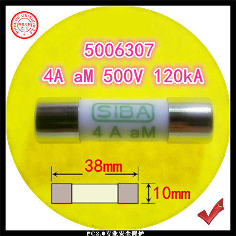Fuse 4A aM 500V 120kA 10x38mm 5006307 Fuse tube