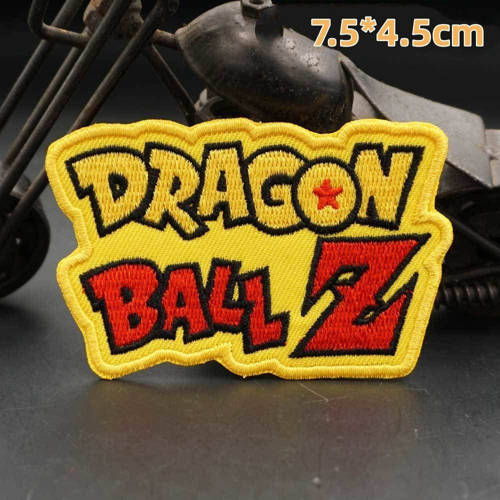 刺繍入りドラゴンボールZOPロゴ漫画パッチバックパック装飾衣類パッチバッジベルクロ