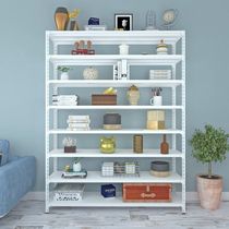 Shelf landing simple multi-layer shelf home living room storage rack finishing rack wrought iron bookshelf shelf storage rack