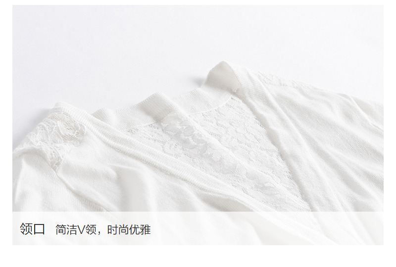 CacheCache2018 thu đông mới dài tay đan áo chống nắng cardigan xuyên thấu ren mỏng phần áo khoác trắng nữ ngắn áo len cao cổ nữ hàn quốc