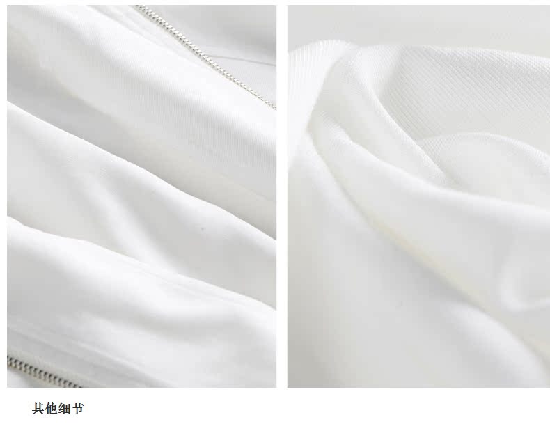 CacheCache blouse nữ dây kéo trắng bảy điểm tay áo chùm ngắn áo khoác nữ mùa thu trùm đầu áo dạ nữ đẹp