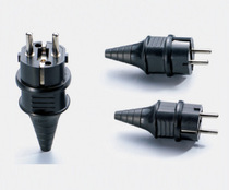 Embedded European waterproof removable wiring plug French German standard German plug with ground wire hole Russia