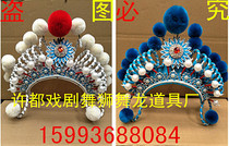 Opera Drama headdress Peking Opera Yue Opera Film and Television Drama The Legend of the White Snake Green and white snake headdress drama hat Green and white snake forehead