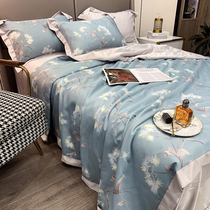 Summer light and thin quilted air conditioning by four sets of summer light extravaganza Summer quilted by single double washed ice silk summer cold by