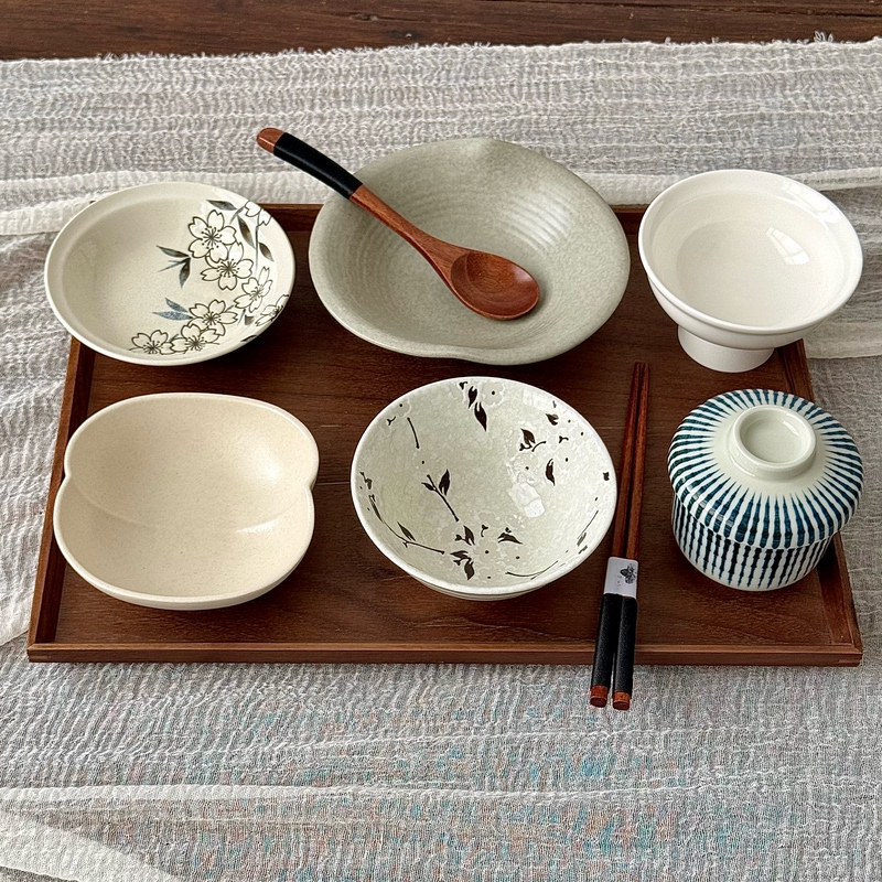 Man Life Boss Lady, Su Zhi Xueying, Chinese-Style High-End White Minimalist Tableware Set for One Person, Postpartum Meal Man Life Boss Lady, Su Zhi Xueying, Chinese-Style High-End White Minimalist Tableware Set for One Person, Postpartum Meal