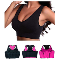 Sweat sports small vest female running shockproof fitness yoga gathered incognito small vest large size rimless bra