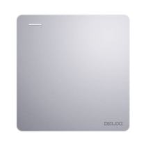 Delixi one-on multi-control switch single-on three-control one-light mid-middle multi-air control switch 86 panel home