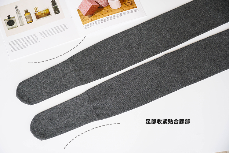 1000D cộng với nhung dày ấm áp xà cạp nâu nữ đêm khuya mùa thu và mùa đông chân mỏng quần tất bước vớ dài