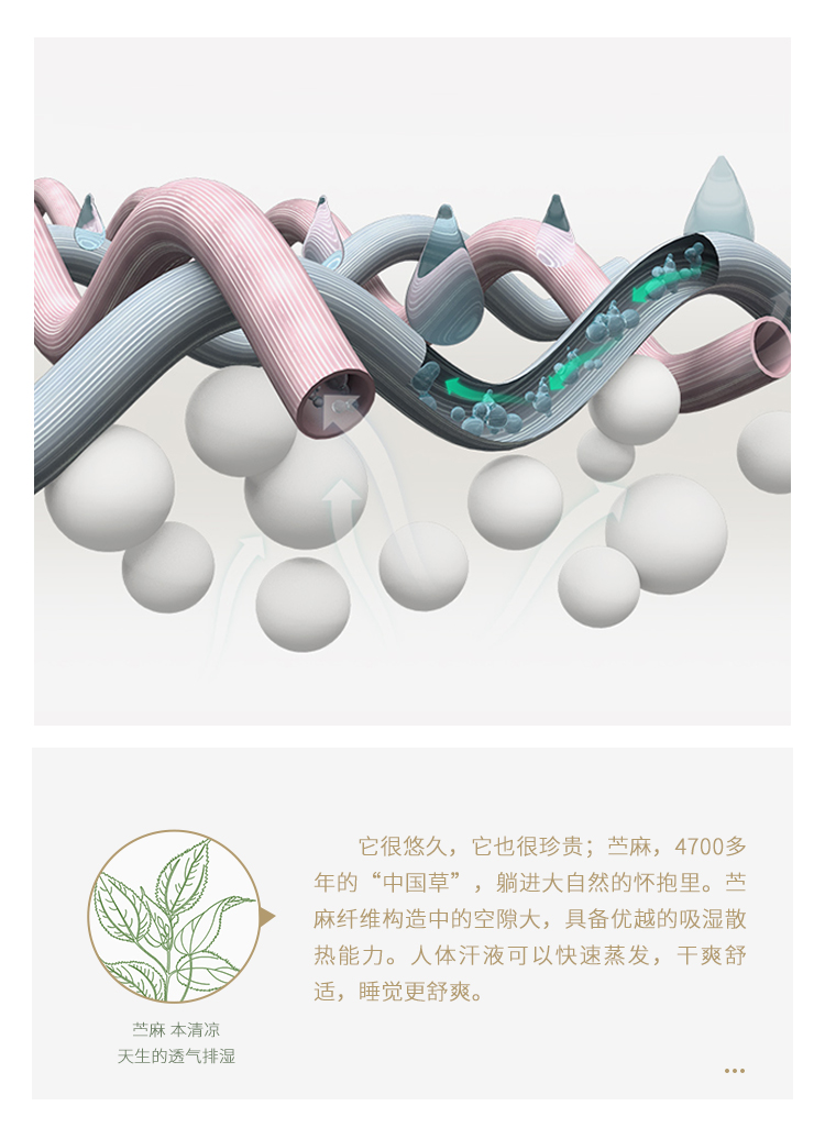 大朴 A类 苎麻+新疆长绒棉 提花空调被 可水洗 图7