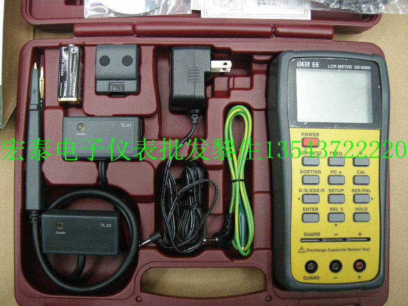 New Taiwan benefit DE-5000 dual display LCR meter DE5000 bridge meter multimeter