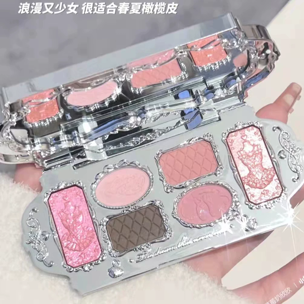 Swan, matte complex eyeshadow palette, six colors, 2023 collection