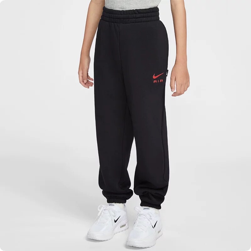 Nike Nike Children's Sports Casual Pants Spring and Autumn Fleece-Lined Warm Jogger Pants with Cuffs Loose Fit Fd3216-011 Nike Nike Children's Sports Casual Pants Spring and Autumn Fleece-Lined Warm Jogger Pants with Cuffs Loose Fit Fd3216-011