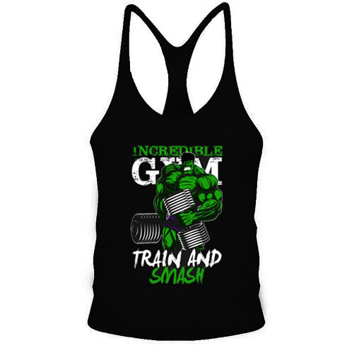 Hulk tập thể dục vest thể hình vest nam khô nhanh cotton lỏng cơ bắp loại I thể thao vest nam áo thun nam body