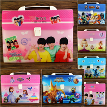 A4 cartoon cute organ bag Korean version of TF Saier test paper bag portable multi-layer public folder students