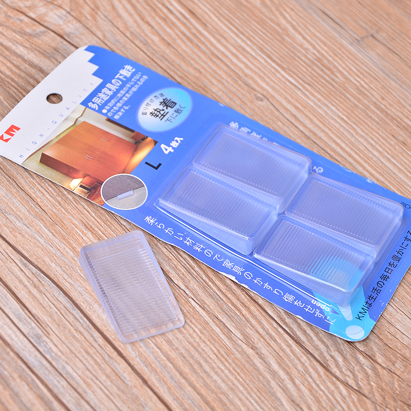 Transparent furniture foot pads washing machine non-slip anti-shock pad thickened silicone pad coffee table sofa table foot mute wear-resistant pad