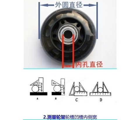 Bánh xe hành lý thay thế bánh xe phổ quát hành lý bảo dưỡng nhỏ bánh xe một chiều bánh xe cao su chống sốc phong trào dày - Phụ kiện hành lý