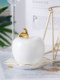 Personalized golden bone tracing porcelain toothpick barrel toothpick barrel home fashion toothpick box bucket floss storage box apple toothpick jar
