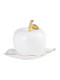 Personalized golden bone tracing porcelain toothpick barrel toothpick barrel home fashion toothpick box bucket floss storage box apple toothpick jar