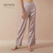 Quần pyjama lụa ấm áp và thoải mái đồ ngủ lụa phục vụ nhà nữ mùa thu đông NEIWAI trong và ngoài