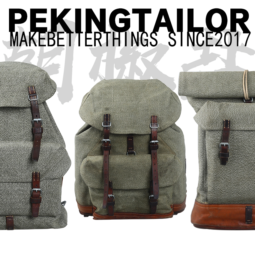 Swiss Size Reel Pepper Salt Double Shoulder Bag Waterproof WWII Canvas Meta-Year Army Edition Vintage Payment Link-Taobao
