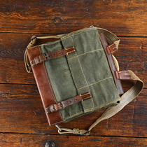 1943 World War II canvas backpack Swiss magazine bag medical kit material bag military version first year